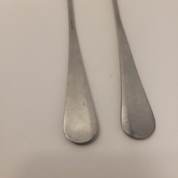 Present 1776 Stainless Center Ridge Satin Iced Tea Spoon Set Of 2 Korea - Picture 3 of 8